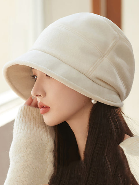 Women Winter Casual Solid Warm Hat