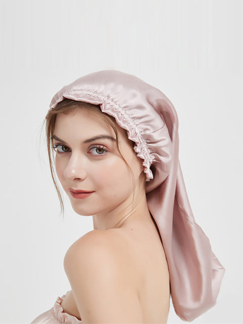 Women Solid Silk Soft Nightcap