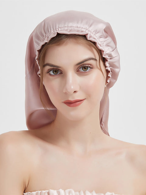 Women Solid Silk Soft Nightcap