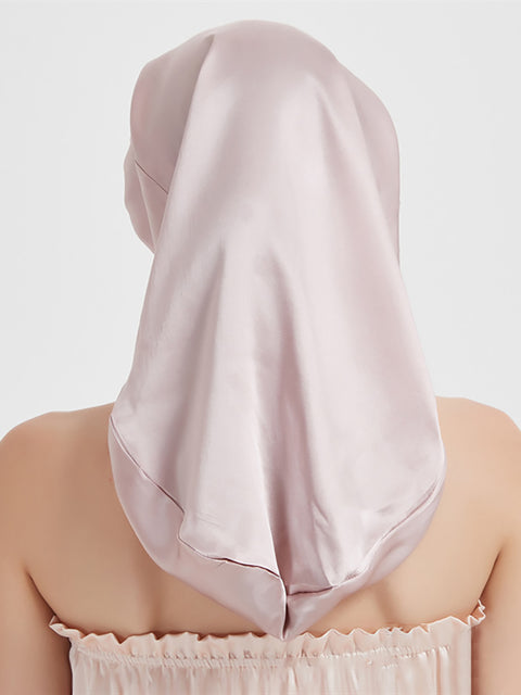 Women Solid Silk Soft Nightcap