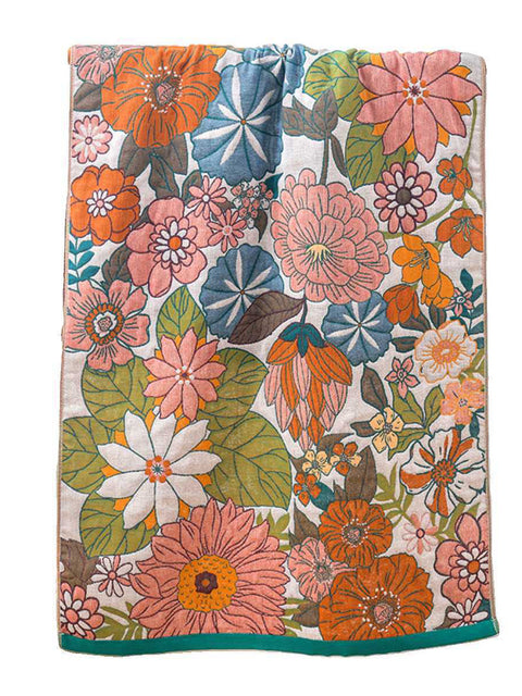 100% Cotton Blossoms Jacquard osuška pro dospělé