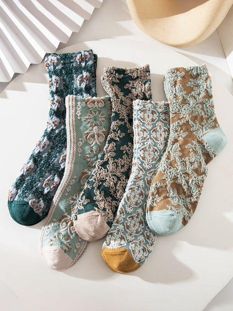 🎁 5 Pairs Cotton Women Casual Warm Socks (100% off)