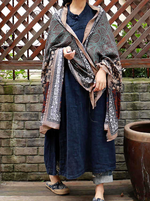 Dámský šátek Vintage Ethnic Spliced Shawl