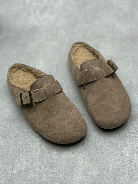 Dámské pantofle Birkenstock z pravé kůže s fleecovou podšívkou